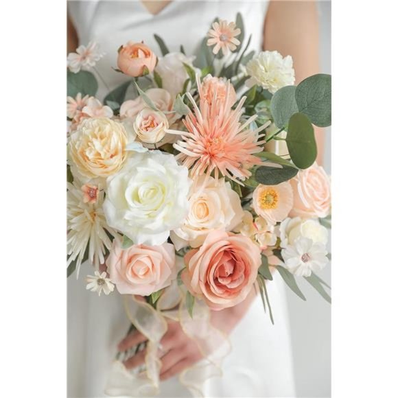 Artificial Flowers Combo Box Set Faux Flowers Bulk Flower Leaf with Stems DIY - Picture 5 of 6